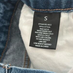 Multi colored denim shorts size small